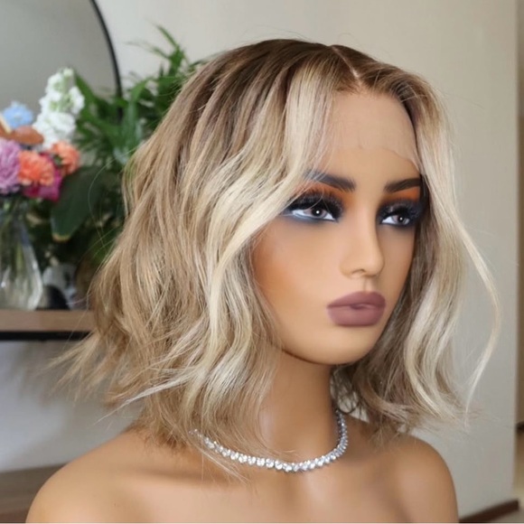 blonde bob human hair wig